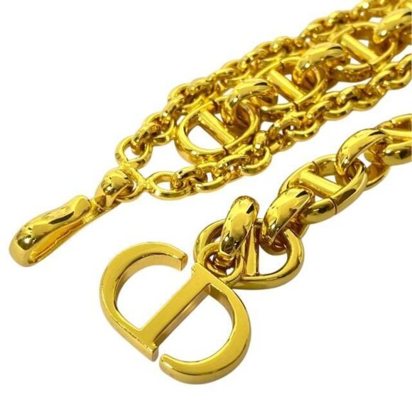 Christian Dior Chain Belt Accessories CD Logo GP main image 3